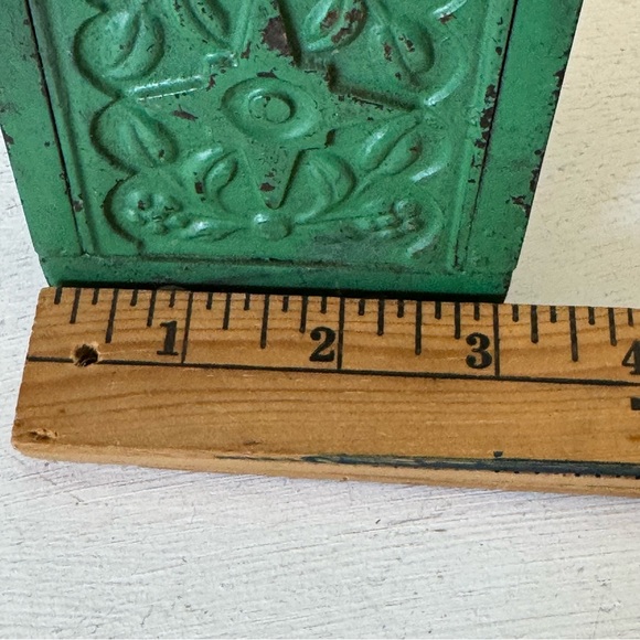 J & E Stevens Co. Cromwell Conn. Patd. 1897 Coin Bank Cast Iron Antique NO Key - Picture 9 of 10